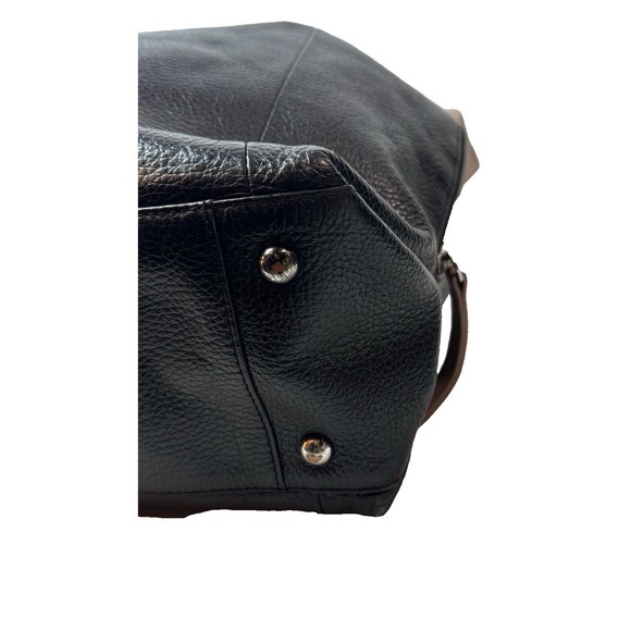 Furla Italian Pebble Leather Hobo Bag Tan Handles Zipper Sides Snap Closure - Picture 7 of 11